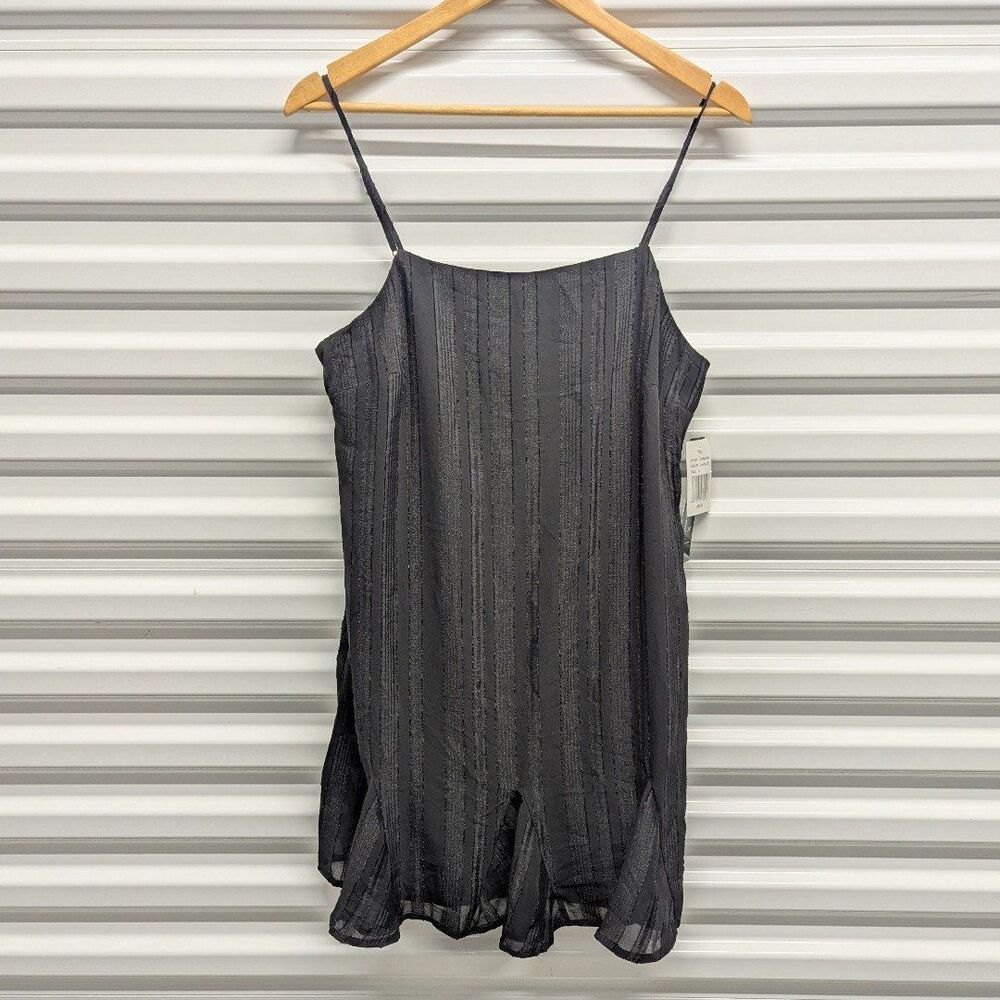 Trixxi NWT‎ Textured Mini Dress Slip Style Y2K Minimalist Party Aesthetic Large
